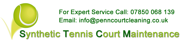 Synthetic Tennis Court Maintenance - for Expert Service Call: 07850 068 139 - Email: info@penncourtcleaning.co.uk