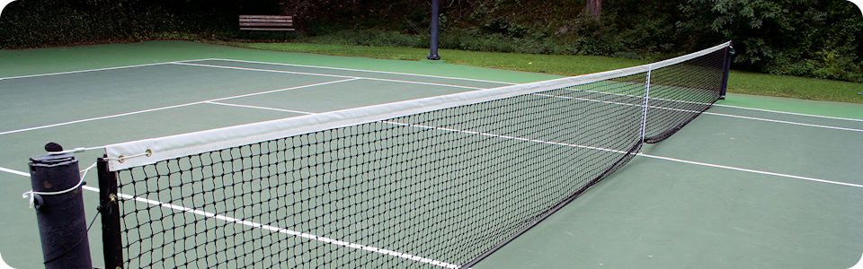 Private tennis court